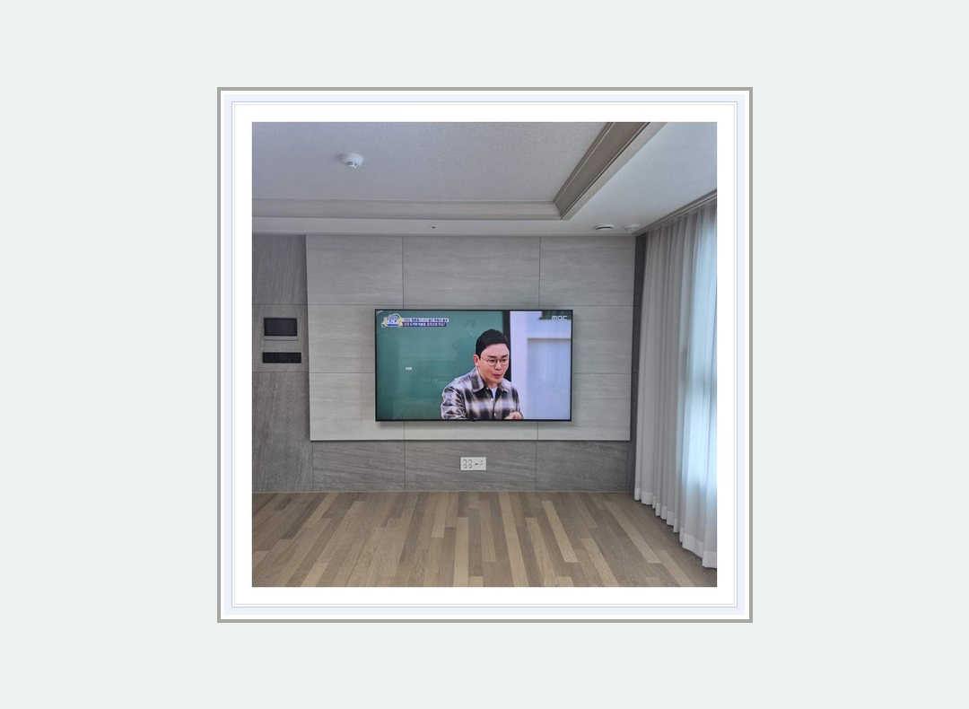 구리시 · 하남시 벽걸이TV 설치 참고 사진 2 · 스탠드형 TV 전환 절차 안내