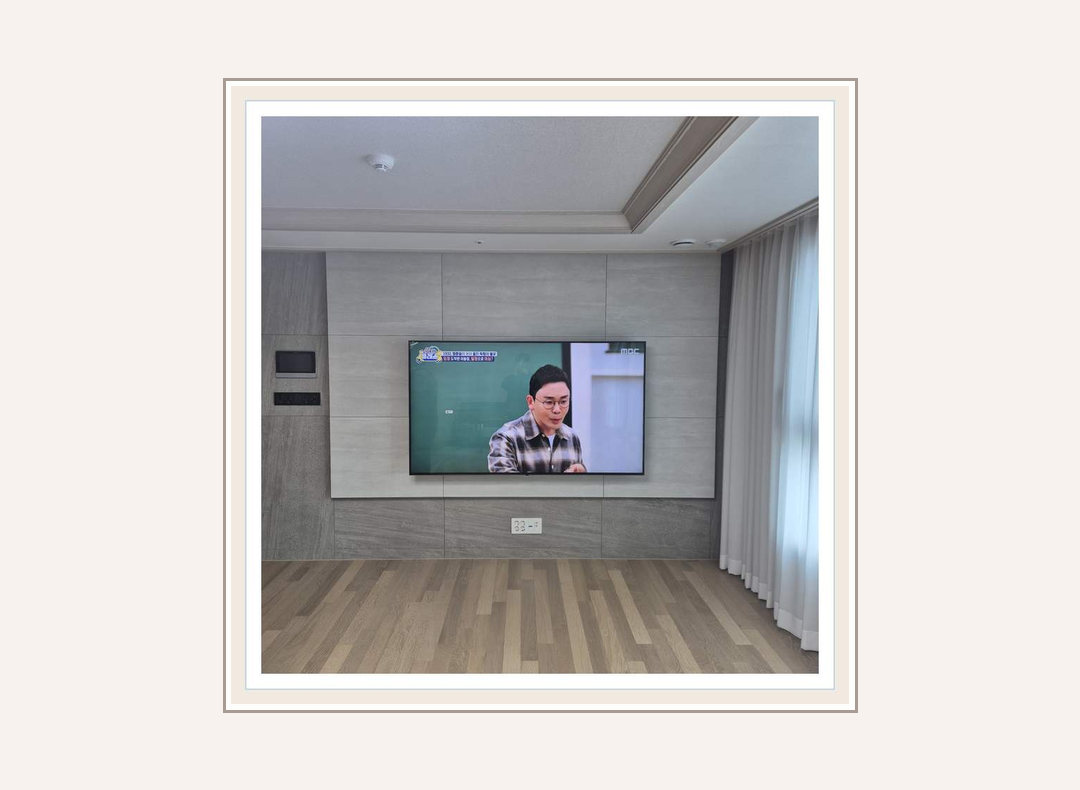 동두천시 · 연천군 벽걸이TV 설치 참고 사진 2 · 아파트 입주 일정 관리 안내