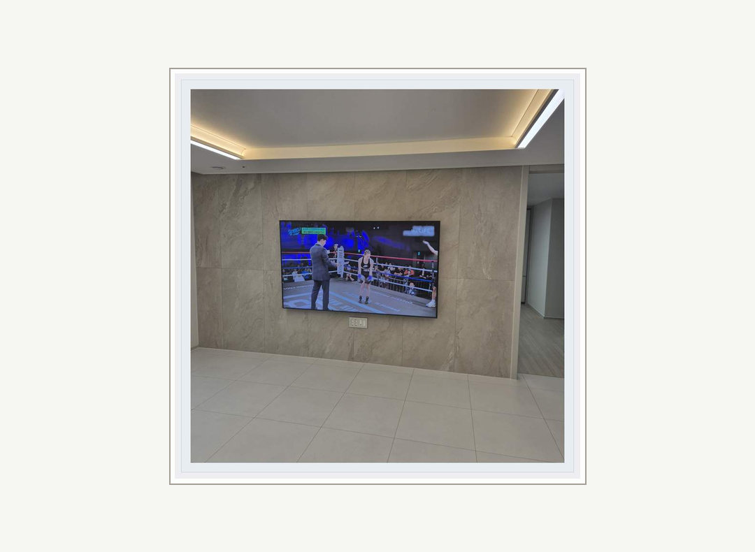 이천시 · 여주시 벽걸이TV 설치 참고 사진 2 · A/S 접수 방법 안내